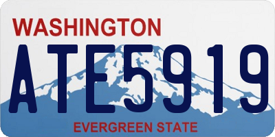 WA license plate ATE5919