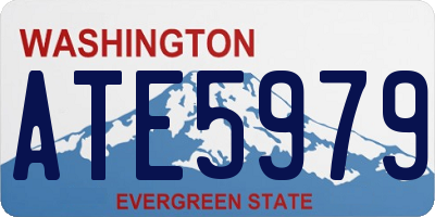 WA license plate ATE5979