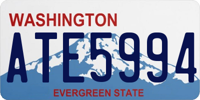 WA license plate ATE5994