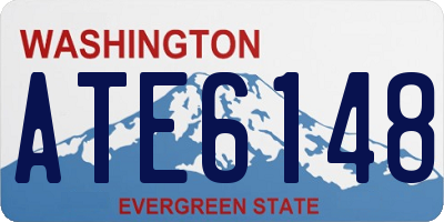 WA license plate ATE6148