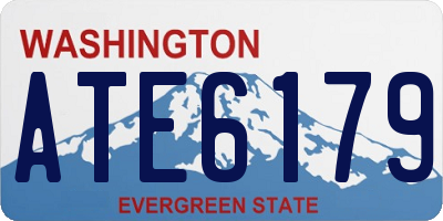 WA license plate ATE6179
