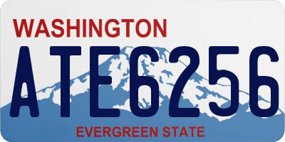 WA license plate ATE6256