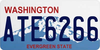 WA license plate ATE6266