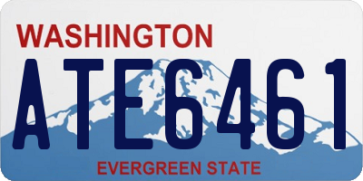 WA license plate ATE6461