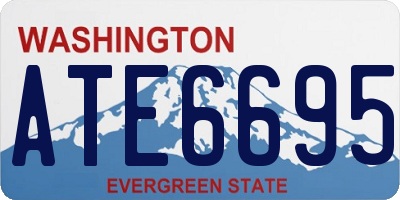 WA license plate ATE6695