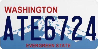 WA license plate ATE6724