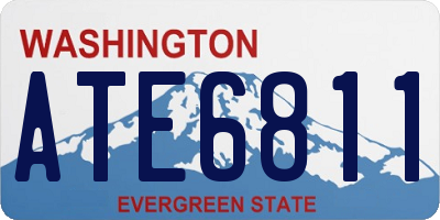 WA license plate ATE6811