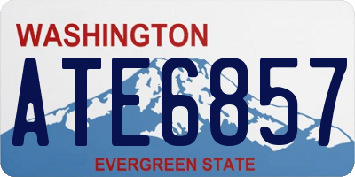WA license plate ATE6857
