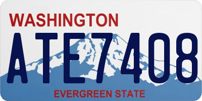 WA license plate ATE7408