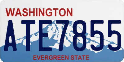 WA license plate ATE7855