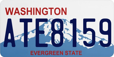 WA license plate ATE8159