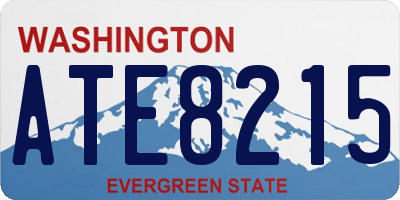 WA license plate ATE8215