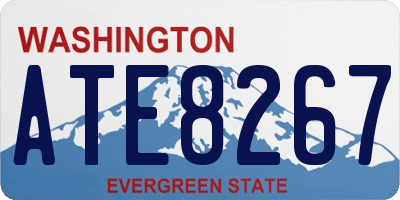 WA license plate ATE8267