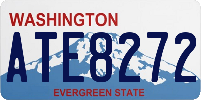 WA license plate ATE8272