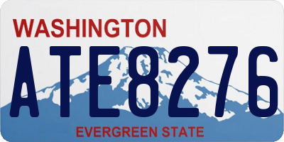 WA license plate ATE8276