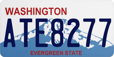 WA license plate ATE8277