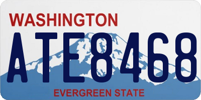 WA license plate ATE8468