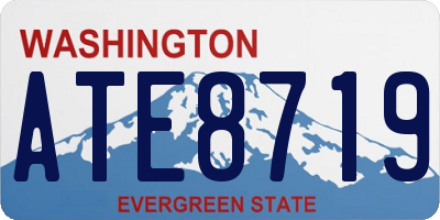 WA license plate ATE8719