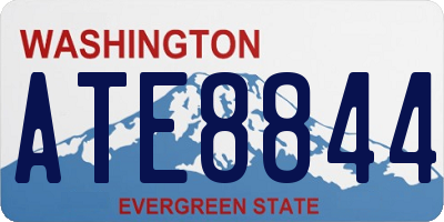 WA license plate ATE8844