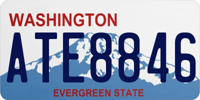 WA license plate ATE8846