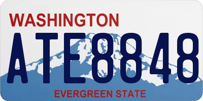 WA license plate ATE8848