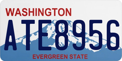 WA license plate ATE8956