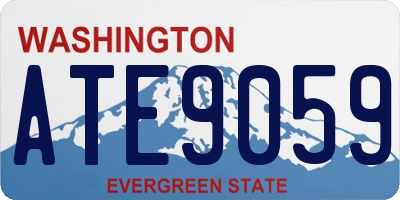 WA license plate ATE9059
