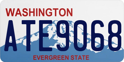 WA license plate ATE9068