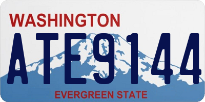 WA license plate ATE9144