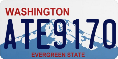 WA license plate ATE9170