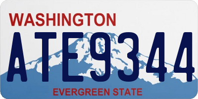 WA license plate ATE9344