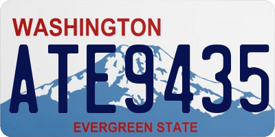WA license plate ATE9435