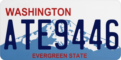 WA license plate ATE9446