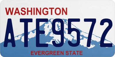 WA license plate ATE9572