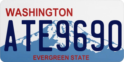 WA license plate ATE9690