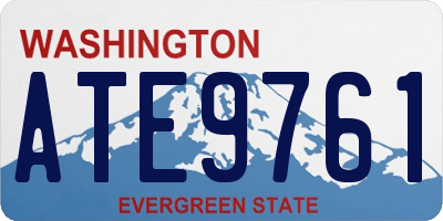 WA license plate ATE9761