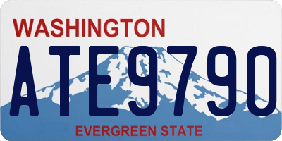 WA license plate ATE9790