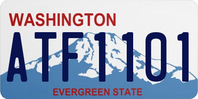 WA license plate ATF1101