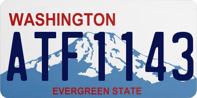WA license plate ATF1143