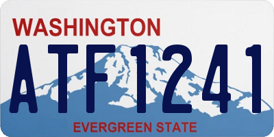 WA license plate ATF1241