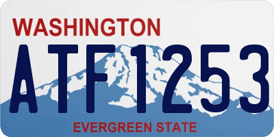 WA license plate ATF1253