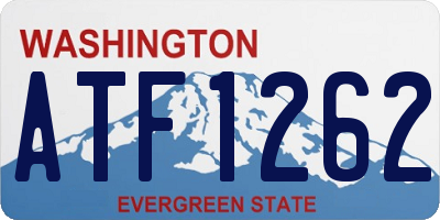 WA license plate ATF1262