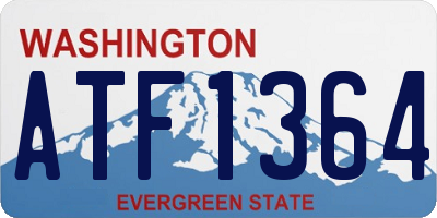 WA license plate ATF1364
