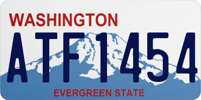 WA license plate ATF1454