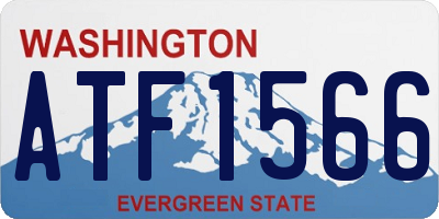 WA license plate ATF1566