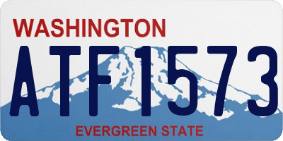 WA license plate ATF1573