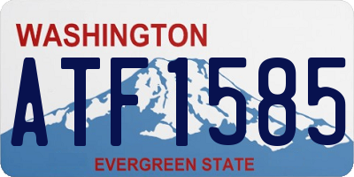 WA license plate ATF1585
