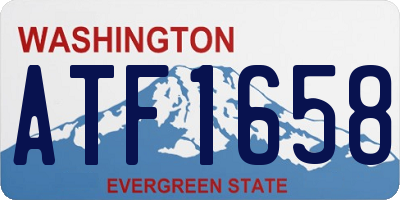WA license plate ATF1658
