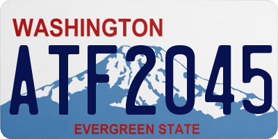 WA license plate ATF2045