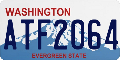 WA license plate ATF2064